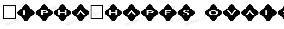 AlphaShapes ovals 2字体转换